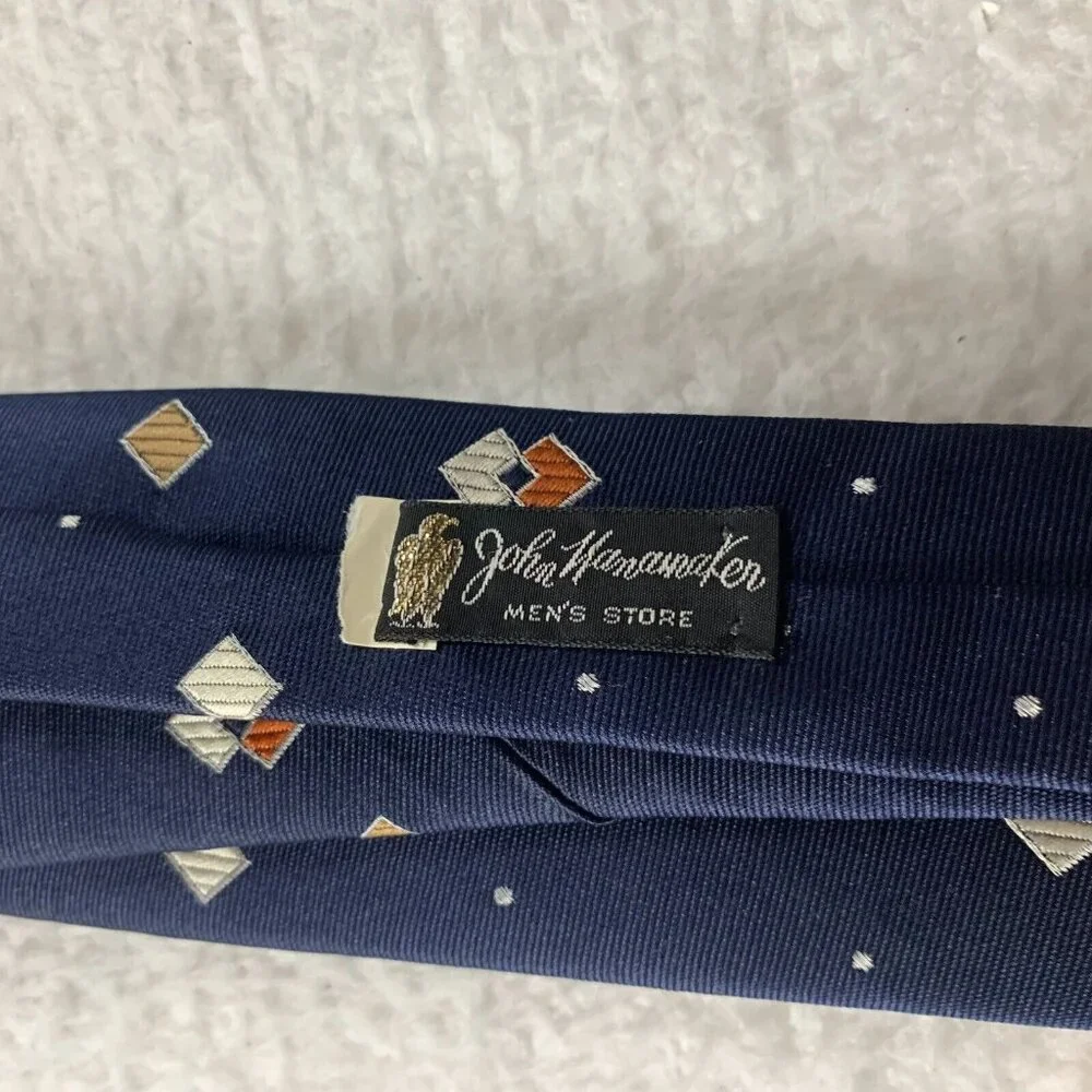 Christian Dior Cravates Necktie Mens Navy‎ Pattern Classic Formal Business 9717